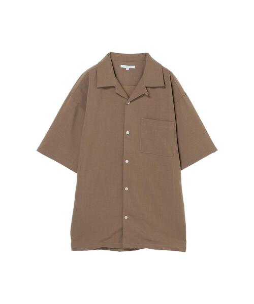 koe（コエ）の「ドライタッチポリトロ半袖オープンカラーシャツ＊（シャツ/ブラウス・レディース・ブラック/サックスブルー/ベージュ/ライトベージュ・L/M）」の17枚目の写真