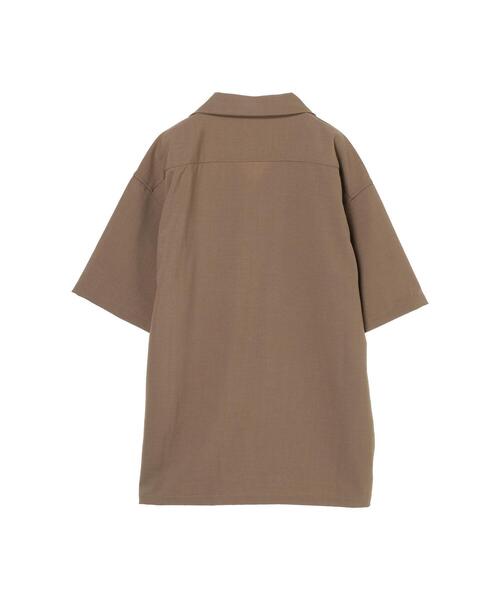 koe（コエ）の「ドライタッチポリトロ半袖オープンカラーシャツ＊（シャツ/ブラウス・レディース・ブラック/サックスブルー/ベージュ/ライトベージュ・L/M）」の18枚目の写真