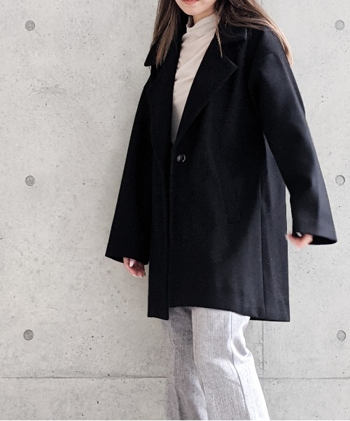Per sist ence(パーシエンス)の「Per sist ence/パーシエンス ウールライク Wジャケット(その他アウター・レディース・ブラック/ブルー/モカ/オートミール・FREE)」の8枚目の写真