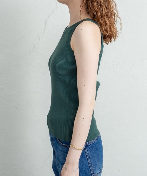 mystic（ミスティック）の「パット付アメスリニットキャミソール（キャミソール・レディース・ブラック/グリーン/アイボリー・FREE）」の18枚目の写真