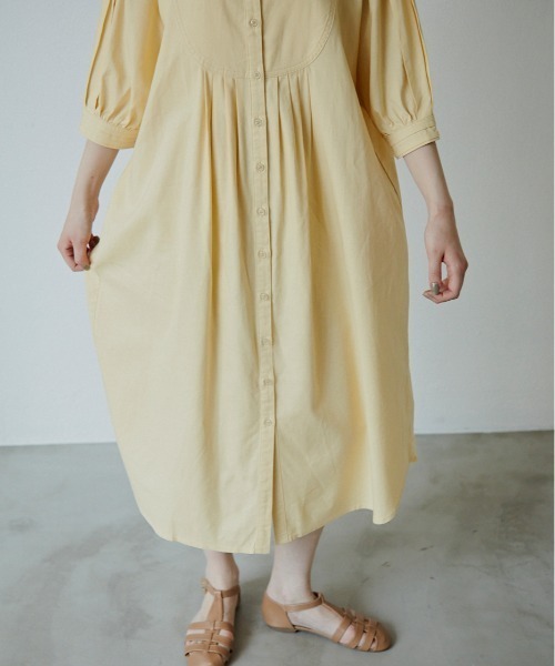 Volume Cotton Cotton Onepiece ボリュームコットンワンピース ワンピース Idem イデム のファッション