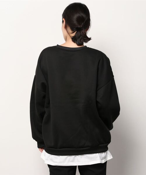 KOR（ケーオーアール）の「ビッグシルエット ロゴプルオーバー（スウェット・レディース・グレー/ブラック/ネイビー・FREE）」の17枚目の写真