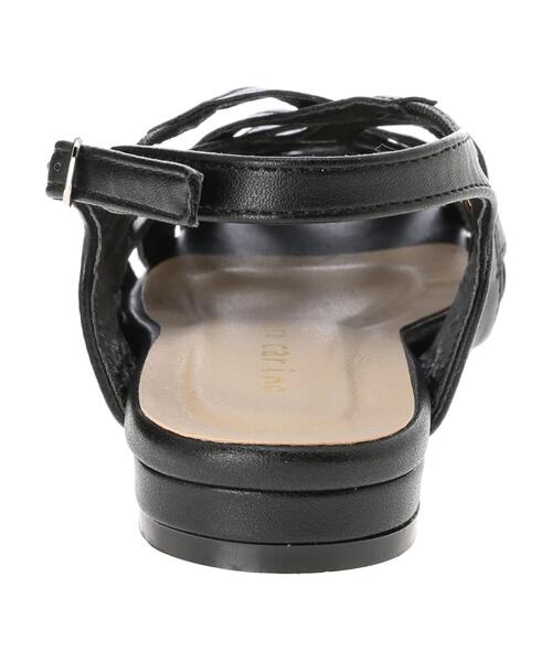 Green　Parks（グリーンパークス）の「・アミコミデザインサンダル＊（サンダル・レディース・アイボリー/ダークブラウン/ブラック・M/L）」の4枚目の写真