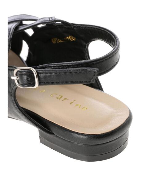 Green　Parks（グリーンパークス）の「・アミコミデザインサンダル＊（サンダル・レディース・アイボリー/ダークブラウン/ブラック・M/L）」の7枚目の写真
