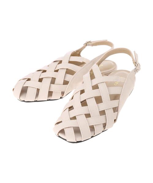 Green　Parks（グリーンパークス）の「・アミコミデザインサンダル＊（サンダル・レディース・アイボリー/ダークブラウン/ブラック・M/L）」の9枚目の写真