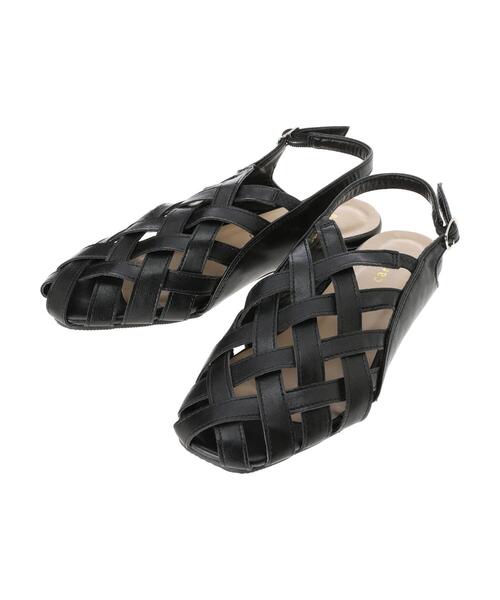 Green　Parks（グリーンパークス）の「・アミコミデザインサンダル＊（サンダル・レディース・アイボリー/ダークブラウン/ブラック・M/L）」の10枚目の写真