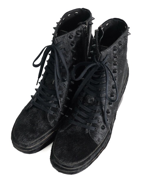 SHAREEF（シャリーフ）の「SNEAKER BOOTS（ブーツ・メンズ・ブラック/オフホワイト/ネイビー・2/1/3）」の2枚目の写真