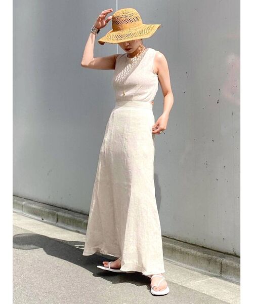 Ungrid（アングリッド）の「バックデザインノースリワンピース（ワンピース・レディース・アイボリー/ブラック・SMALL/MEDIUM）」の14枚目の写真