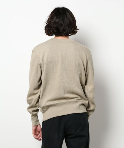 KRIFF MAYER（クリフメイヤー）の「ビッグピケクルー（スウェット・メンズ・ベージュ/ネイビー/オレンジ/グリーン/チャコール・SMALL/MEDIUM/LARGE/X-LARGE）」の7枚目の写真