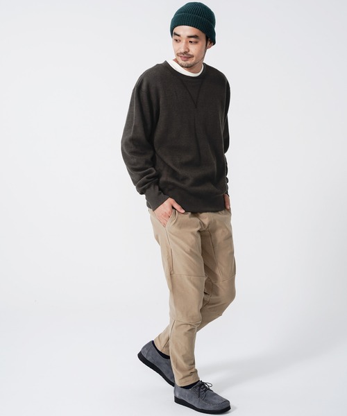 KRIFF MAYER（クリフメイヤー）の「ビッグピケクルー（スウェット・メンズ・ベージュ/ネイビー/オレンジ/グリーン/チャコール・SMALL/MEDIUM/LARGE/X-LARGE）」の16枚目の写真