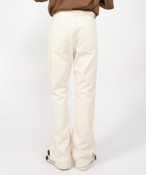 WESTBOY（ウエストボーイ）の「ルーズフレアデニムパンツ/セミワイドデニムパンツ フェード WO21S605PT 【WB ORIGINALS】（デニムパンツ・メンズ・ライトブルー/グレー/ブルー/ホワイト/ブラック/ライトグレー/ブルー系その他・M/L/XL/S）」の11枚目の写真