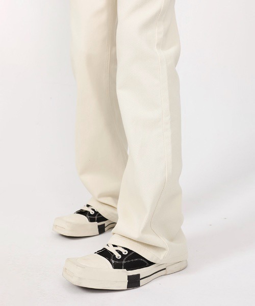 WESTBOY（ウエストボーイ）の「ルーズフレアデニムパンツ/セミワイドデニムパンツ フェード WO21S605PT 【WB ORIGINALS】（デニムパンツ・メンズ・ライトブルー/グレー/ブルー/ホワイト/ブラック/ライトグレー/ブルー系その他・M/L/XL/S）」の12枚目の写真