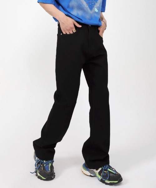 WESTBOY（ウエストボーイ）の「ルーズフレアデニムパンツ/セミワイドデニムパンツ フェード WO21S605PT 【WB ORIGINALS】（デニムパンツ・メンズ・ライトブルー/グレー/ブルー/ホワイト/ブラック/ライトグレー/ブルー系その他・M/L/XL/S）」の15枚目の写真