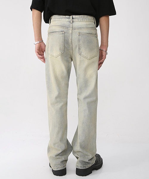 WESTBOY（ウエストボーイ）の「ルーズフレアデニムパンツ/セミワイドデニムパンツ フェード WO21S605PT 【WB ORIGINALS】（デニムパンツ・メンズ・ライトブルー/グレー/ブルー/ホワイト/ブラック/ライトグレー/ブルー系その他・M/L/XL/S）」の22枚目の写真