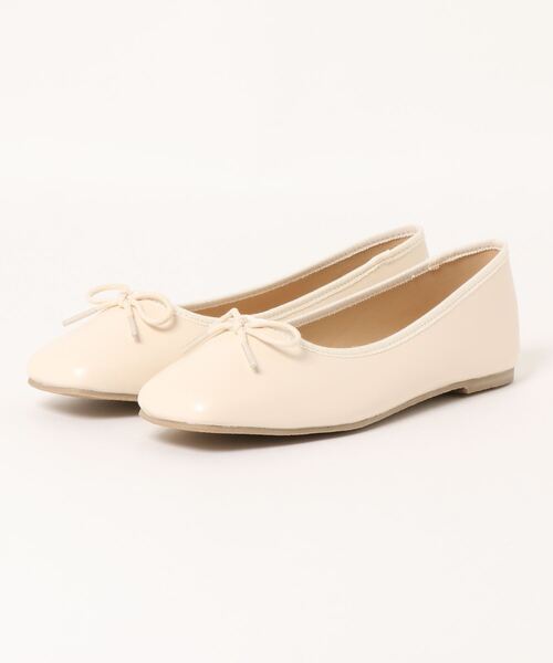 ems excite（エムズエキサイト）の「スクエアバレエシューズ（バレエシューズ・レディース・アニマル/アイボリー/ゴールド/ブラック・MEDIUM/LARGE）」の7枚目の写真