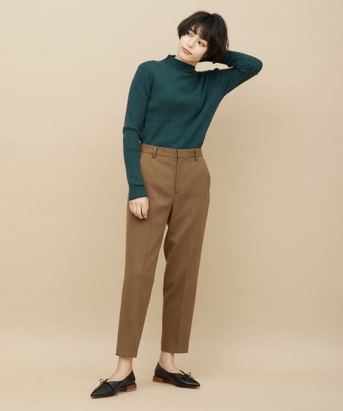 CLEARIMPRESSION （クリアインプレッション）の「TRツイル起毛テーパードパンツ（その他パンツ・レディース・オフホワイト/ベージュ/ブラウン/ブラック・5号/7号/9号/11号）」の3枚目の写真