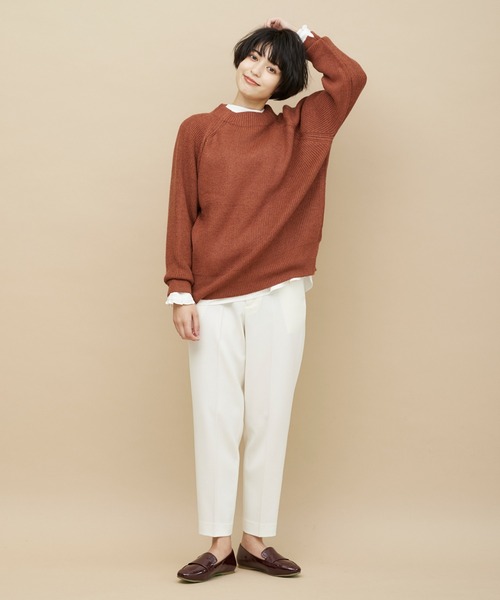 CLEARIMPRESSION （クリアインプレッション）の「TRツイル起毛テーパードパンツ（その他パンツ・レディース・オフホワイト/ベージュ/ブラウン/ブラック・5号/7号/9号/11号）」の20枚目の写真