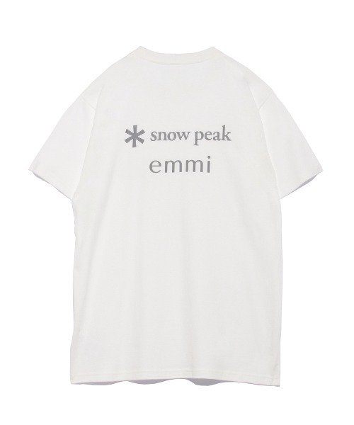 Snow Peak（スノーピーク）の「【emmi×SnowPeak】S/S T－SHIRT_emmi atelier（Tシャツ/カットソー・レディース・ホワイト/ブラウン/アイボリー・M/L）」の5枚目の写真