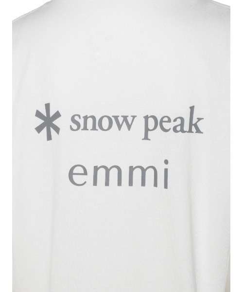 Snow Peak（スノーピーク）の「【emmi×SnowPeak】S/S T－SHIRT_emmi atelier（Tシャツ/カットソー・レディース・ホワイト/ブラウン/アイボリー・M/L）」の6枚目の写真