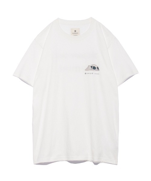 Snow Peak（スノーピーク）の「【emmi×SnowPeak】S/S T－SHIRT_emmi atelier（Tシャツ/カットソー・レディース・ホワイト/ブラウン/アイボリー・M/L）」の14枚目の写真