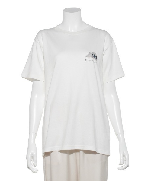 Snow Peak（スノーピーク）の「【emmi×SnowPeak】S/S T－SHIRT_emmi atelier（Tシャツ/カットソー・レディース・ホワイト/ブラウン/アイボリー・M/L）」の9枚目の写真