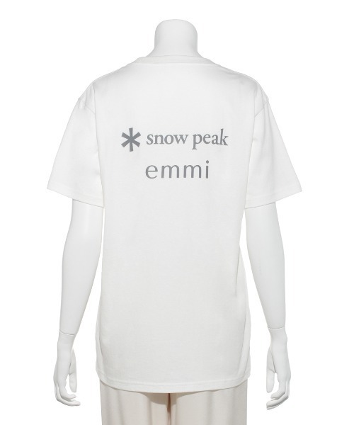 Snow Peak（スノーピーク）の「【emmi×SnowPeak】S/S T－SHIRT_emmi atelier（Tシャツ/カットソー・レディース・ホワイト/ブラウン/アイボリー・M/L）」の12枚目の写真
