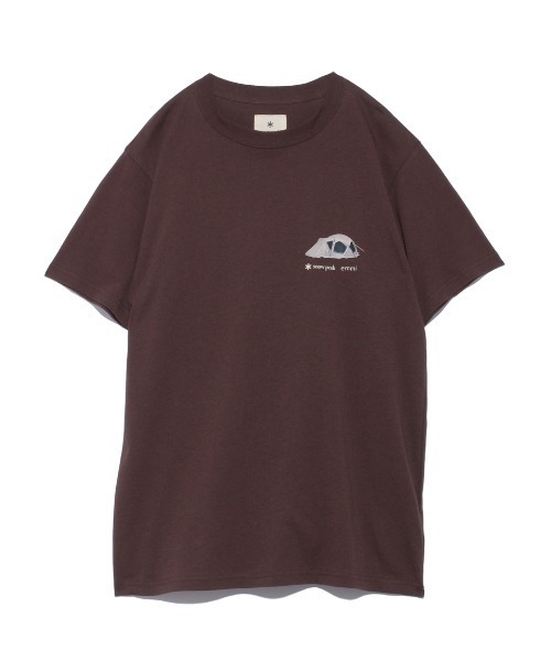 Snow Peak（スノーピーク）の「【emmi×SnowPeak】S/S T－SHIRT_emmi atelier（Tシャツ/カットソー・レディース・ホワイト/ブラウン/アイボリー・M/L）」の8枚目の写真