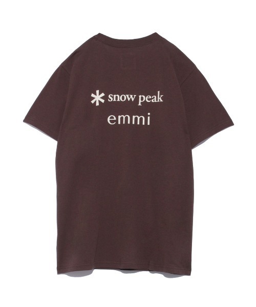 Snow Peak（スノーピーク）の「【emmi×SnowPeak】S/S T－SHIRT_emmi atelier（Tシャツ/カットソー・レディース・ホワイト/ブラウン/アイボリー・M/L）」の11枚目の写真