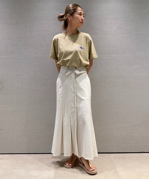 Snow Peak（スノーピーク）の「【emmi×SnowPeak】S/S T－SHIRT_emmi atelier（Tシャツ/カットソー・レディース・ホワイト/ブラウン/アイボリー・M/L）」の19枚目の写真