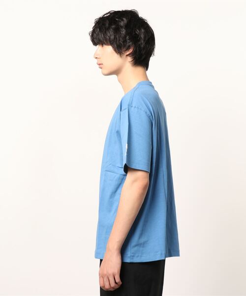 ALWAYS GOOD TIME(オルウェイズグッドタイム)の「【QUE/キュー】USAコットン ボックスロゴプリントTシャツ(Tシャツ/カットソー・メンズ・ホワイト/ブラック/グレー/サックスブルー/ピンク/イエロー/ブルー・M/L/XL)」の8枚目の写真
