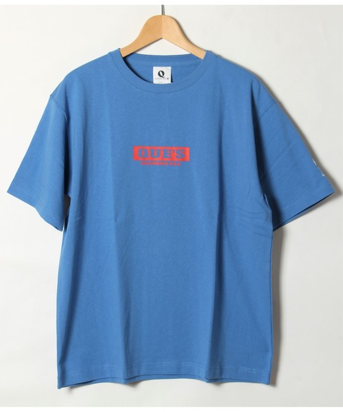 ALWAYS GOOD TIME(オルウェイズグッドタイム)の「【QUE/キュー】USAコットン ボックスロゴプリントTシャツ(Tシャツ/カットソー・メンズ・ホワイト/ブラック/グレー/サックスブルー/ピンク/イエロー/ブルー・M/L/XL)」の6枚目の写真