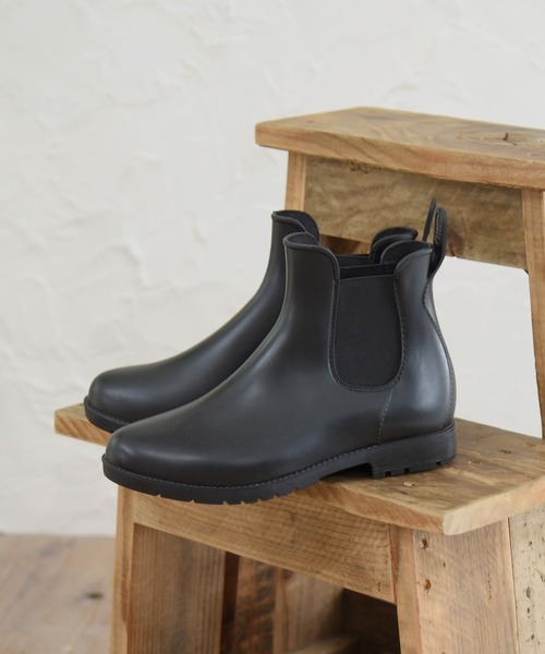 NOFALL(ノーフォール)の「ショートレインブーツ(レインシューズ・レディース・ブラック/ダークブラウン・LL/SS/S/M/L/3L)」の1枚目の写真