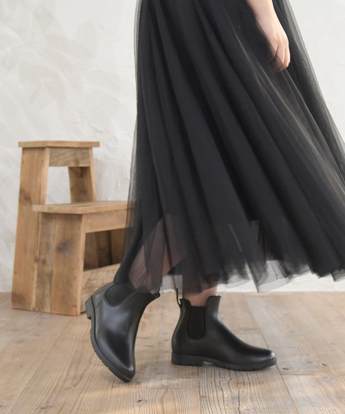 NOFALL(ノーフォール)の「ショートレインブーツ(レインシューズ・レディース・ブラック/ダークブラウン・LL/SS/S/M/L/3L)」の14枚目の写真