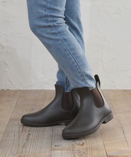 NOFALL(ノーフォール)の「ショートレインブーツ(レインシューズ・レディース・ブラック/ダークブラウン・LL/SS/S/M/L/3L)」の9枚目の写真