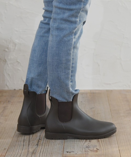 NOFALL(ノーフォール)の「ショートレインブーツ(レインシューズ・レディース・ブラック/ダークブラウン・LL/SS/S/M/L/3L)」の7枚目の写真