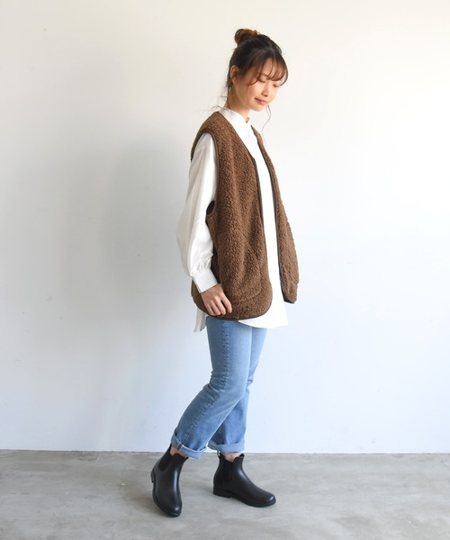 NOFALL(ノーフォール)の「ショートレインブーツ(レインシューズ・レディース・ブラック/ダークブラウン・LL/SS/S/M/L/3L)」の21枚目の写真