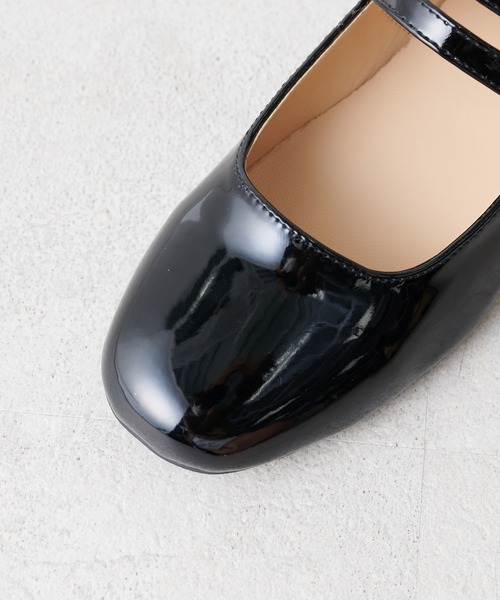 OLIVE des OLIVE（オリーブデオリーブ）の「ダブルストラップバレー/バレーシューズ（バレエシューズ・レディース・ベージュ/ブラック/ゴールド・LARGE/MEDIUM/SMALL）」の22枚目の写真