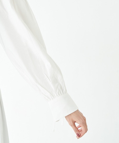 ROPE' PICNIC（ロペピクニック）の「ニット使いボリューム袖ワンピース（ワンピース・レディース・ブラック/オフホワイト/イエロー・38）」の4枚目の写真