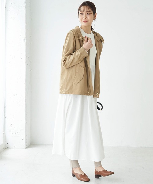 ROPE' PICNIC（ロペピクニック）の「ニット使いボリューム袖ワンピース（ワンピース・レディース・ブラック/オフホワイト/イエロー・38）」の17枚目の写真