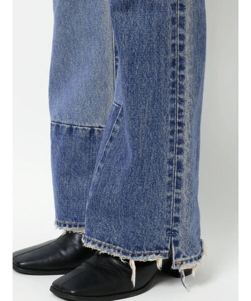 Ungrid(アングリッド)の「ハイウエストリメイクフレアデニム(デニムパンツ・レディース・ブルー・24inch/25inch/26inch)」の9枚目の写真