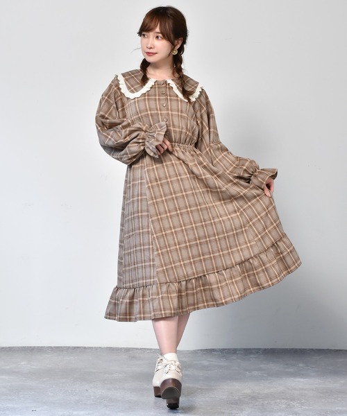 セーラーチェックワンピース Ems Excite Retro Girl Online Store レトロガールオンラインストア