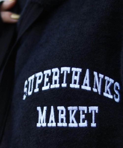 SUPERTHANKS(スーパーサンクス)の「【別注】SUPERTHANKS/スーパーサンクス/ボアプルパーカー(パーカー・メンズ・ホワイト/ブラック/グレー・SMALL/MEDIUM)」の5枚目の写真