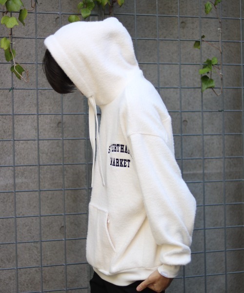 SUPERTHANKS(スーパーサンクス)の「【別注】SUPERTHANKS/スーパーサンクス/ボアプルパーカー(パーカー・メンズ・ホワイト/ブラック/グレー・SMALL/MEDIUM)」の2枚目の写真