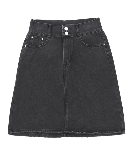 Figments（フィグメンツ）の「デニムスカート（デニムスカート・レディース・ブラック・MEDIUM/SMALL）」の4枚目の写真