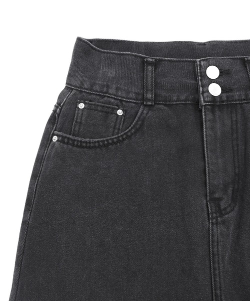 Figments（フィグメンツ）の「デニムスカート（デニムスカート・レディース・ブラック・MEDIUM/SMALL）」の3枚目の写真