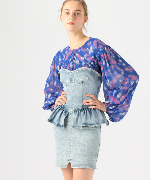 未使用　タグ付き　イザベルマランエトワール　ミニワンピース　インドコットン 未使用 タグ付き イザベルマランエトワール ミニワンピース インドコットン