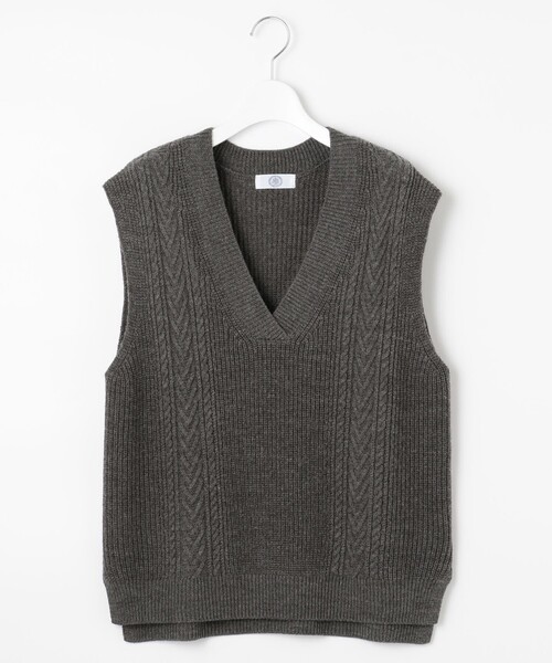 J.PRESS Ladies(J.プレス レディス)の「【洗える】WOOL ACRYLIC ニットベスト(ベスト・レディース・ワイン系/ベージュ系/ライトグレー系・SMALL)」の14枚目の写真