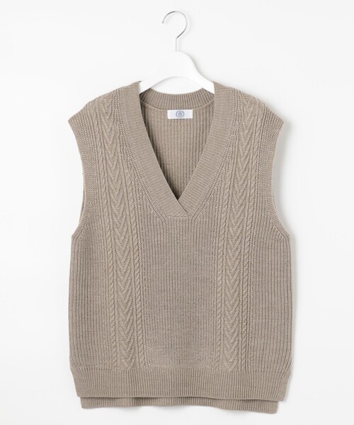 J.PRESS Ladies(J.プレス レディス)の「【洗える】WOOL ACRYLIC ニットベスト(ベスト・レディース・ワイン系/ベージュ系/ライトグレー系・SMALL)」の11枚目の写真