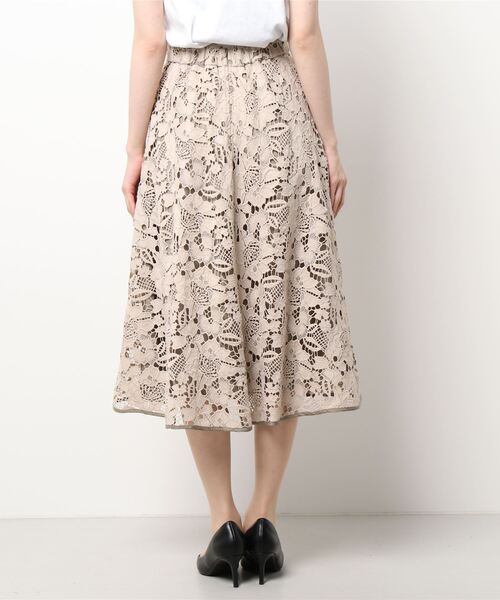 FEERICHELU（フェリーシェル）の「スカート レース フレアー FEERICHELU（スカート・レディース・ブラック/ベージュ/ピンク系その他・S/M）」の10枚目の写真