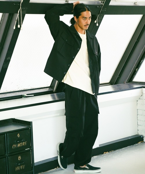 HINSON（ヒンソン）の「【HINSON×BAYFLOW】カーゴパンツ（その他パンツ・メンズ・カーキ/ブラック・LARGE/MEDIUM）」の3枚目の写真